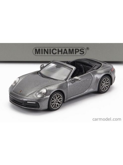 Minichamps - Porsche 911 992 Carrera 4S Cabriolet Open 2019 Grey Met