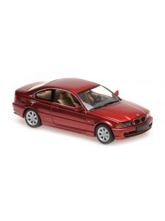   Minichamps - 1:43 BMW 3ER COUPE (E46) – 1999 – RED METALLIC - MAXICHAMPS - MINICHAMPS