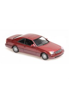   Minichamps - 1:43 Mercedes-Benz 600Sec Coupe - 1992 - Red Metallic - Maxichamps