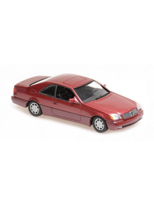 Minichamps - 1:43 Mercedes-Benz 600Sec Coupe - 1992 - Red Metallic - Maxichamps