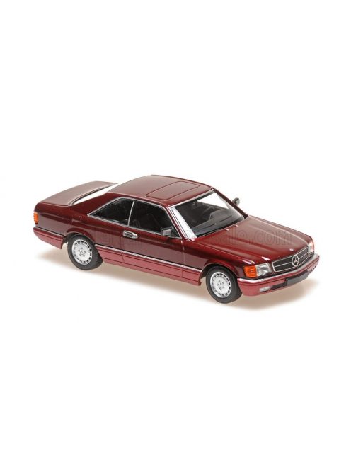 Minichamps - MERCEDES BENZ S-CLASS 560SEC (C126) 1980 RED MET