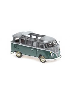 Minichamps - VOLKSWAGEN SAMBA MINIBUS 1961 GREY GREEN