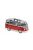 Minichamps - VOLKSWAGEN SAMBA MINIBUS 1961 GREY RED