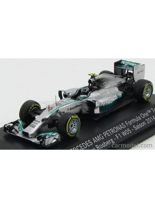 Minichamps - Mercedes Gp F1 W05 Amg Petronas N 6 Season 2014 Nico Rosberg Silver Green