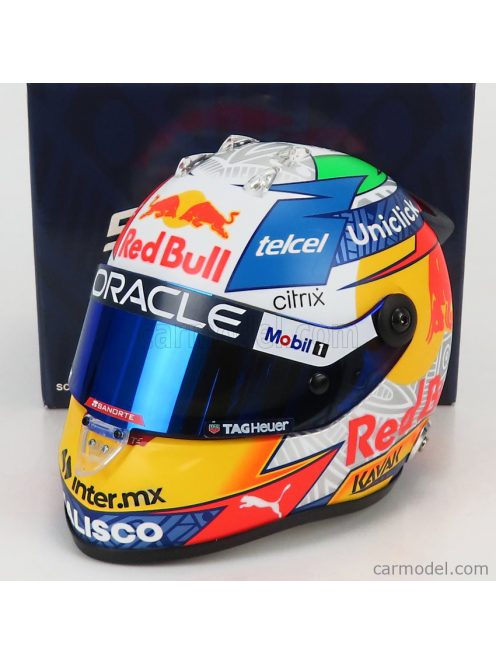 Mini Helmet - Schuberth Helmet F1 Casco Helmet Rb18 Team Oracle Red Bull Racing N 11 Season 2022 Sergio Perez Yellow Grey