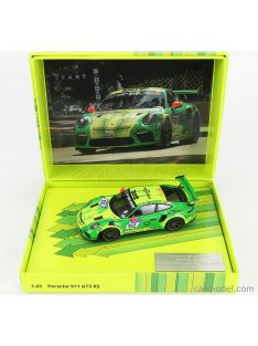   Minichamps - Porsche 911 991 Gt3 Rs Manthey Racing N 912 Demo Run Goodwood 2018 R.Lietz - P.Pilet - F.Makowiecki - N.Tandy Green Yellow