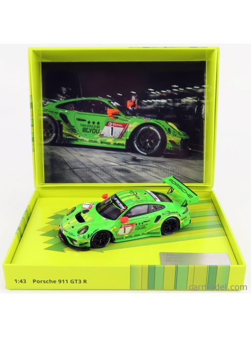 Minichamps - Porsche 911 991-2 Gt3 R Team Manthey Racing N 1 24H Vln Nurburgring 2019 R.Lietz - F.Makowiecki - P.Pilet - N.Tandy Green