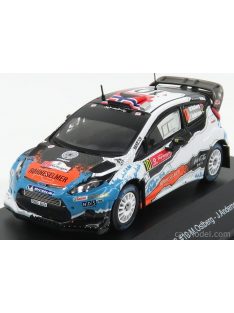   Minipartes - Ford England Fiesta Rs Wrc N 10 Rally Portugal 2012 M.Ostberg - J.Andersson Matt Black White Light Blue Orange