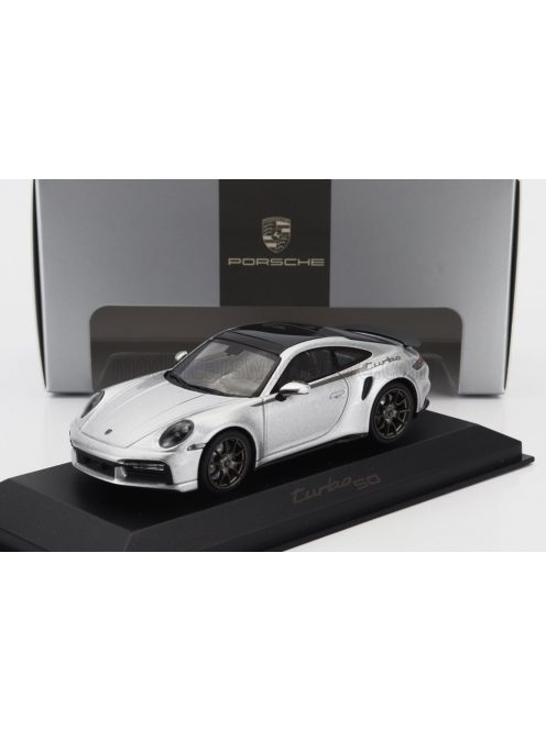 Minichamps - PORSCHE 911 992 TURBO COUPE 2024 - 50th ANNIVERSARY 911 TURBO SILVER