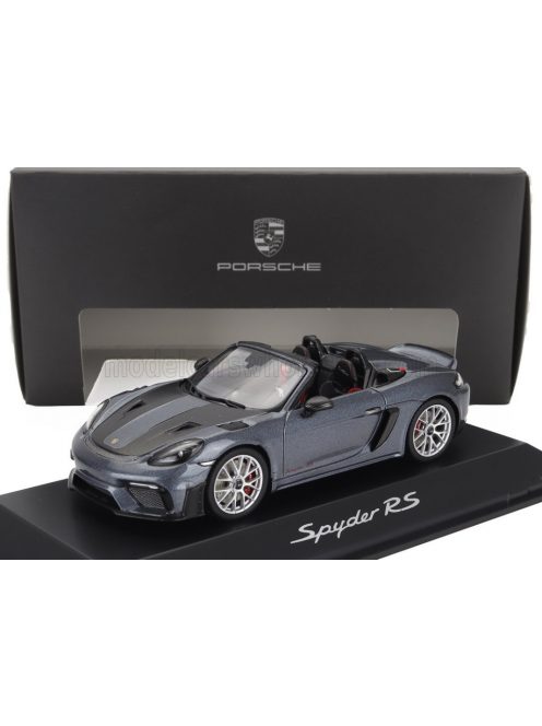 Minichamps - PORSCHE BOXSTER 718 (982) SPIDER 2024 BLUE GREY MET