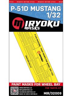 Miryoku - 1/32 P-51D Mustang - Paint masks for wheel bay