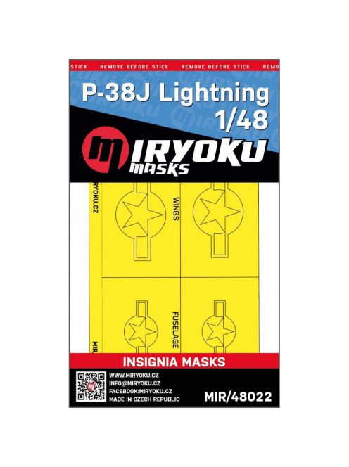 Miryoku - 1/48 P-38J LIGHTNING - NATIONAL INSIGNIAS - Miryoku