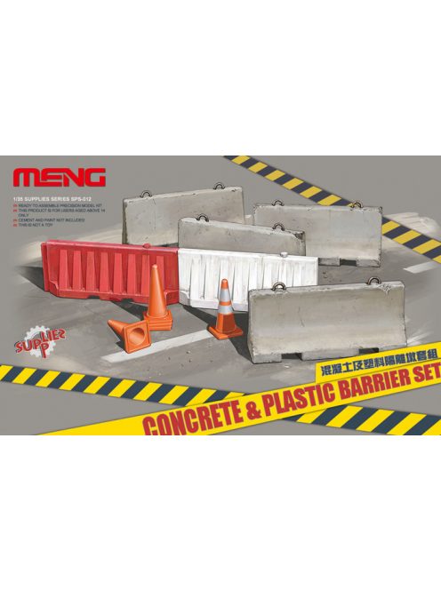 Meng Model - Concrete & Plastic Barrier Set