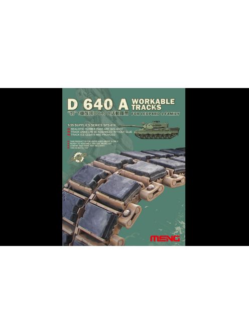 Meng Model - D640 A Workable Tracks For Leopard 1 Family