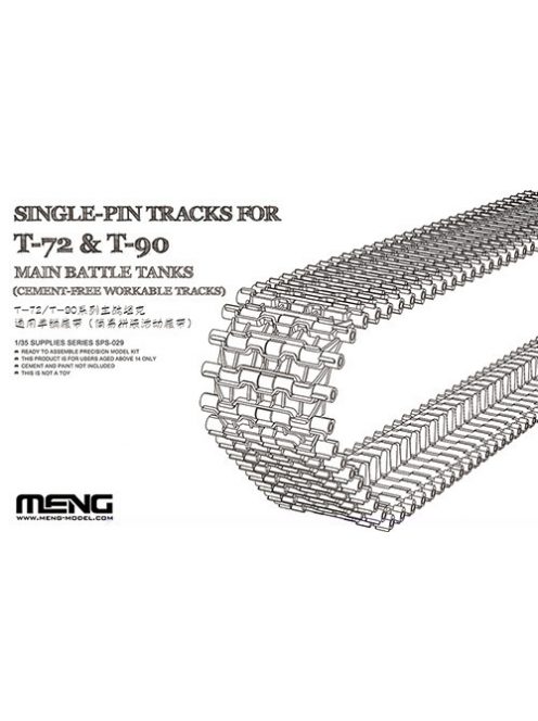 Meng Model - Single-Pin Tracks For T-72 & T-90 Main Battle Tanks