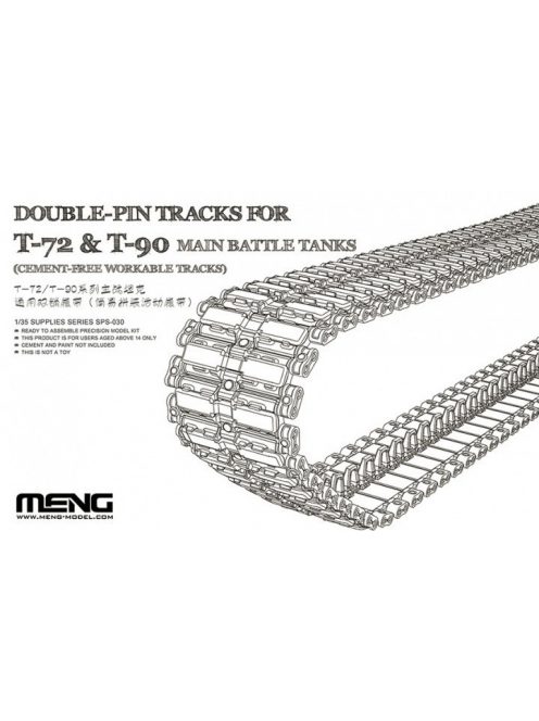 Meng Model - Double-Pin Tracks For T-72 & T-90 Main Battle Tanks