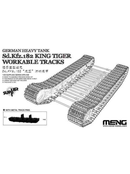 Meng Model - German Heavy Tank  Sd.Kfz.182 King Tiger Workable Tracks