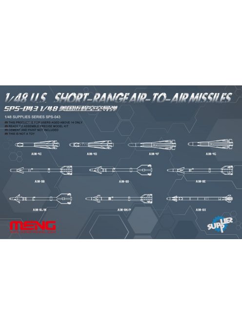 Meng Model - U.S. Short-range Air-to-air Missiles