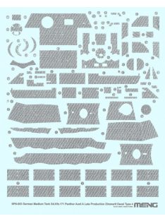   Meng Model - German Medium Tank Panther Ausf.A Late Zimmerit Decal Type D