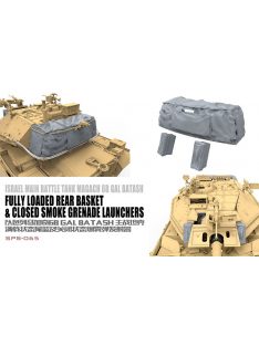   Meng Model - Israel Main Battle Tank Magach 6B GAL BATASH Fully Loaded Rear Basket Closed Smoke Grenade Launchers RESIN