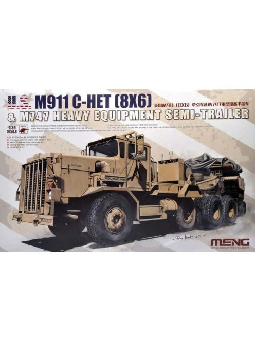 Meng Model - U.S. M911 C-HET(8X6) & M747 Heavy Equipment Semi-Trailer