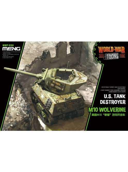 Meng Model - U.S. Tank Destroyer M10 Wolverine (CARTOON MODEL)