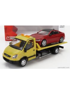   Mondomotors - Iveco Fiat Daily Assistance Carro Attrezzi - Tow Truck Road Service 2009 With Bmw 4-Series M4 Coupe (G82) 2020 Yellow Red