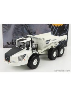   Motorart - Volvo A40D Truck Cassonato Ribaltabile Cava Mineraria Tractor 3-Assi 2001 White Black