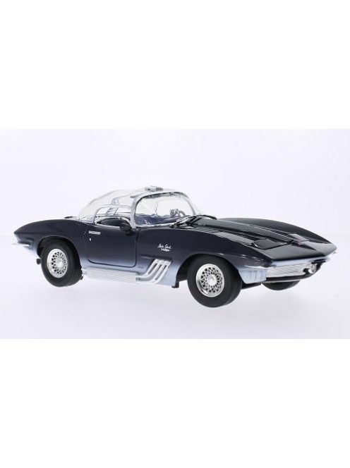 Motor-Max - Chevrolet Mako Shark, dunkelblau/weiss, 1961, 1:18