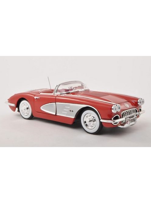 Motor-Max - Chevrolet Corvette, rot, 1958, 1:18