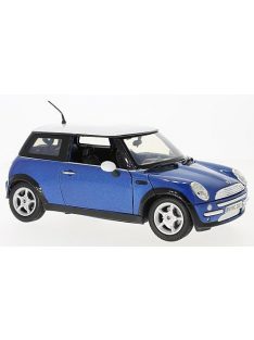 Motor-Max - Mini Cooper, blau/weiss, 1:18