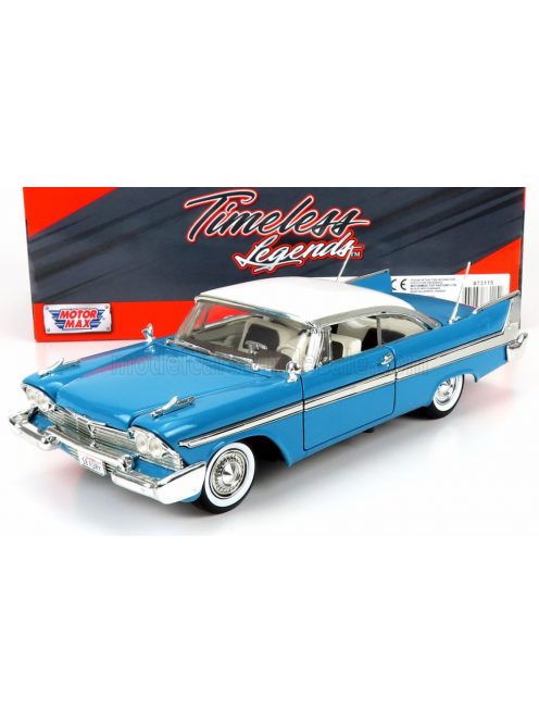 Motor-Max - PLYMOUTH FURY 1958 LIGHT BLUE WHITE