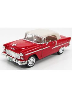   Motor-Max - CHEVROLET BEL AIR CABRIOLET CLOSED 1955 RED CREAM