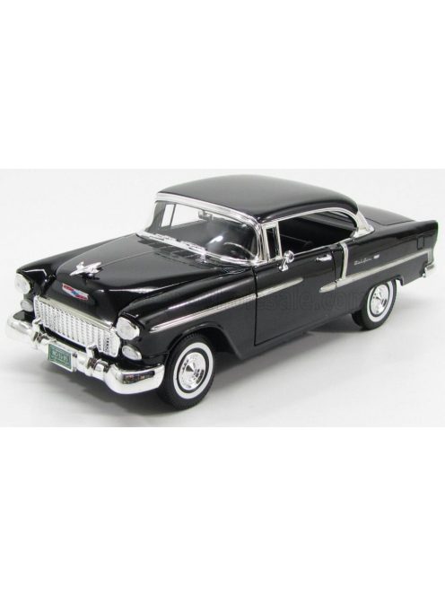 Motor-Max - CHEVROLET BEL AIR CABRIOLET CLOSED 1955 BLACK SILVER