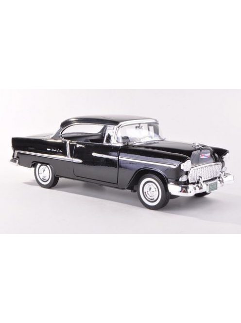 Motor-Max - Chevrolet Bel Air Hardtop, schwarz, 1955, 1:18