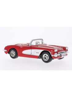 Motor-Max - Chevrolet Corvette (C1), rot/weiss, 1959, 1:24