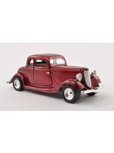 Motor-Max - Ford Coupe (Hardtop), dunkelrot, 1934, 1:24