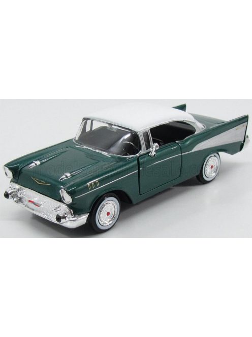 Motor-Max - CHEVROLET BEL AIR 2-DOOR 1957 GREEN MET WHITE