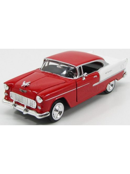 Motor-Max - CHEVROLET BEL AIR 2-DOOR 1955 RED WHITE