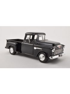   Motor-Max - Chevrolet 5100 Stepside Pick Up, schwarz, 1955, 1:24