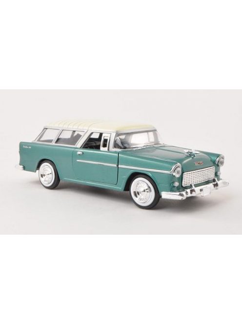 Motor-Max - Chevrolet Bel Air Nomad, grün/beige, 1955, 1:24