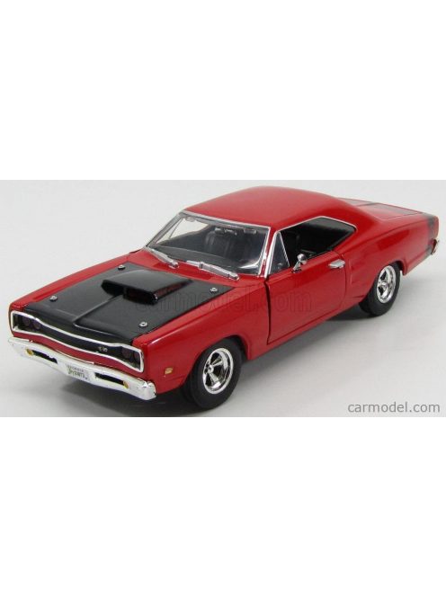 Motor-Max - Dodge Coronet Coupe 2-Door Six Pack 1969 - Super Bee Red Mat Black