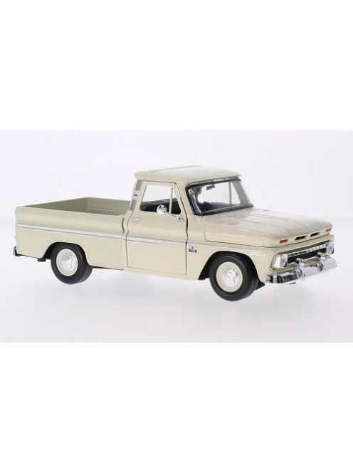 Motor-Max - Chevrolet C10 Fleetside Pick Up, hellbeige, 1966, 1:24