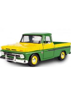   Motor-Max - CHEVROLET C-10 FLEETSIDE PICK-UP 1966 GREEN YELLOW