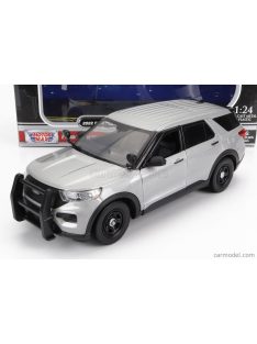   Motor-Max - Ford Usa Utility Police Interceptor With Push Bumper 2022 Silver