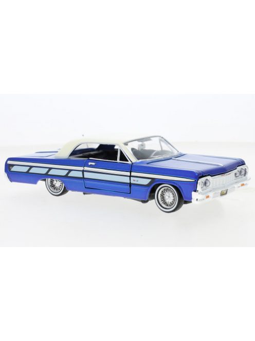 Motor-Max - Chevrolet Impala, blau/hellbeige, 1964, 1:24