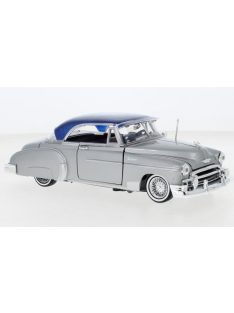 Motor-Max - Chevrolet Bel Air, silber/blau, 1950, 1:24