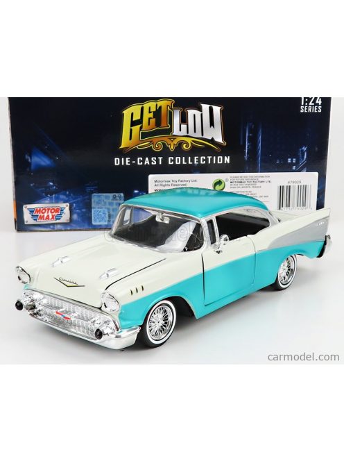 Motor-Max - Chevrolet Bel Air 1957 White Light Blue