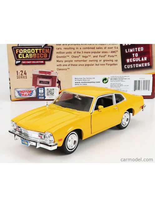 Motor-Max - Ford Usa Maverick 1974 Yellow