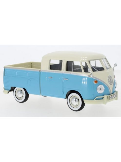 Motor-Max - VW T1 DoKa, hellbeige/hellblau, 1:24